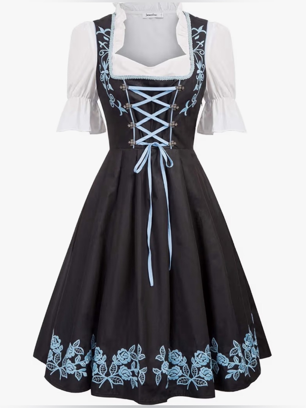 Jasambac German Dirndl Oktoberfest Dress